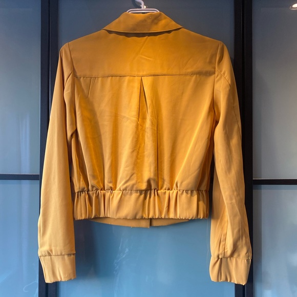 Dynamite Mustard cropped bomber jacket size XXS - Picture 5 of 11